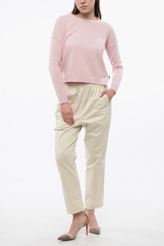 Crew Neck Cashmere Blend Sweater