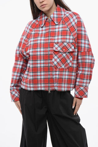 Overshirt TIMBER A Quadri Con Chiusura Zip