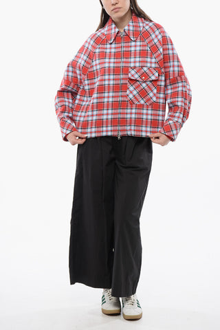 Overshirt TIMBER A Quadri Con Chiusura Zip