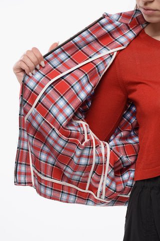 Overshirt TIMBER A Quadri Con Chiusura Zip