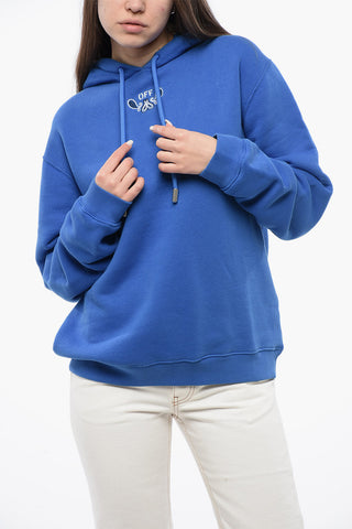 Cotton Hoodie with Back Bandana Motif