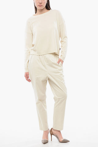 Crew Neck Cashmere Blend Sweater