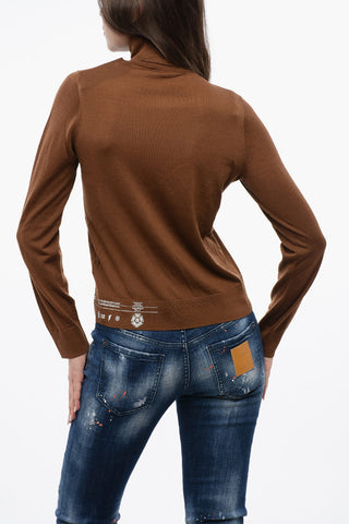 Maglia a Collo Alto in Lana