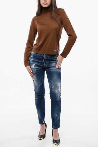 Maglia a Collo Alto in Lana