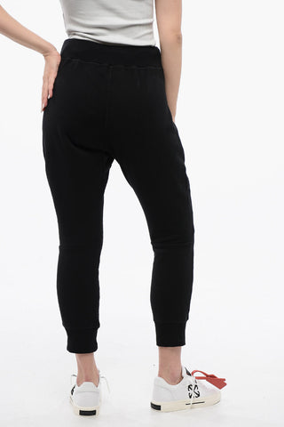 ICON Joggers in Cotone Felpato con Tasca a Toppa