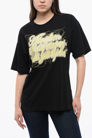 RED TAG Cotton T-Shirt UNISEX T-BUXT-N3 with Maxi Front Print