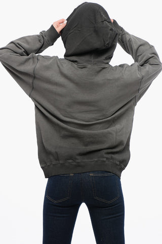 UNISEX Brushed Cotton Hoodie S-BOXT-HOOD-N10 with D-Heart Detail