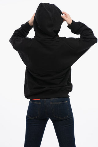 RED TAG UNISEX Brushed Cotton S-UMMER-BIGOVAL Hoodie with Embossed Oval D Logo