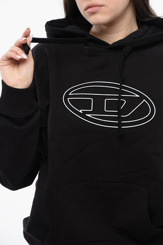 RED TAG UNISEX Brushed Cotton S-UMMER-BIGOVAL Hoodie with Embossed Oval D Logo