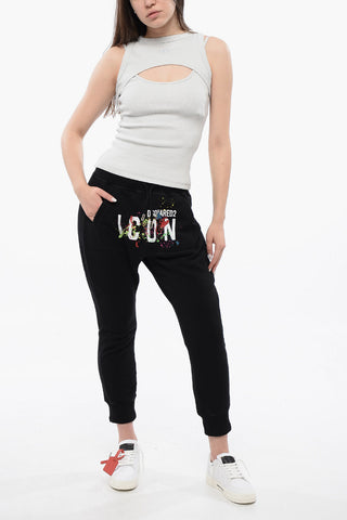 Ripp-Crop-Top mit Cut-out-Details