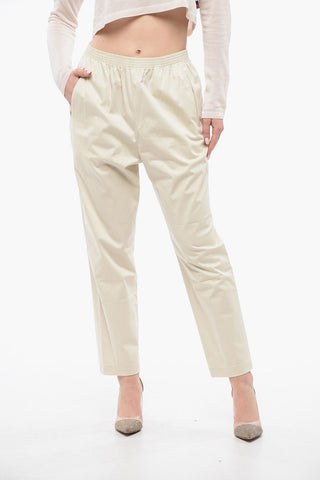 Pantaloni Chino MILITARY in Cotone con Elastico in Vita