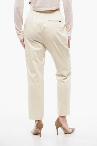 Pantaloni Chino MILITARY in Cotone con Elastico in Vita