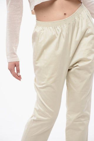 Pantaloni Chino MILITARY in Cotone con Elastico in Vita