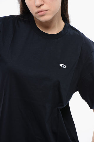 RED TAG UNISEX T-shirt Girocollo T-JUST-DOVAL-PJ a Tinta Unita con Ricamo Monogram