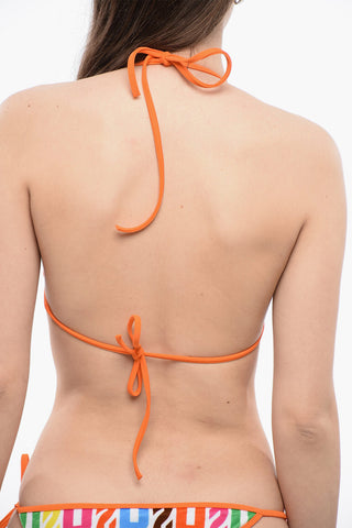 Top Bikini a Triangolo in Velour