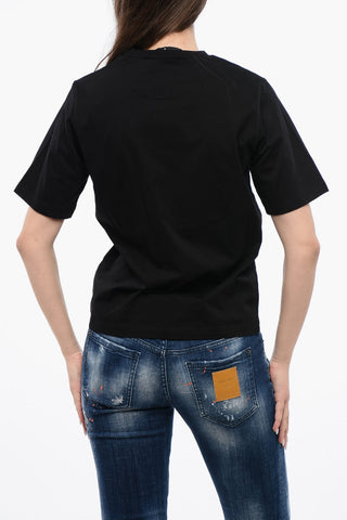 Cotton ICON Crew-neck T-shirt with Gradient Print 