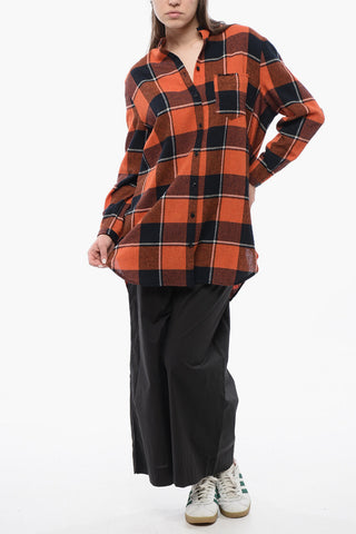 Wool Check Blouse GAUZE
