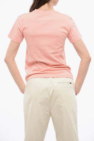 Einfarbiges T-Shirt Mit Rundhalsausschnitt Aus Baumwolle