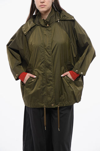 Hooded CRINKLE Windbreaker Jacket