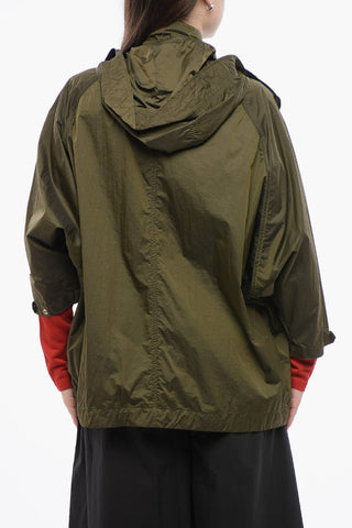 Hooded CRINKLE Windbreaker Jacket