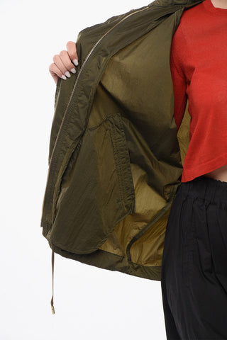 Hooded CRINKLE Windbreaker Jacket