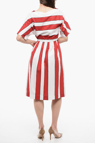 Vestito A Maniche Corte SCULLY A Righe