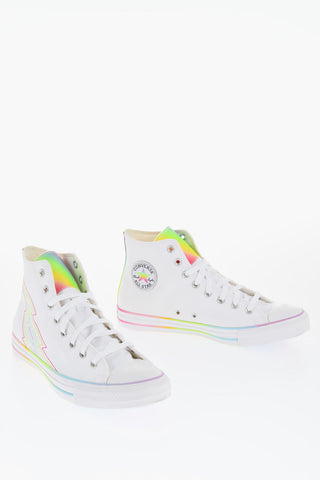 LGTBQIA+ ALL STAR CHUCK TAYLOR Canvas CTAS High Top Sneakers with Multicolor Details