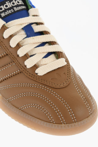 WALES BONNER Leather SAMBA PNY Sneakers with Pony Fur Detail