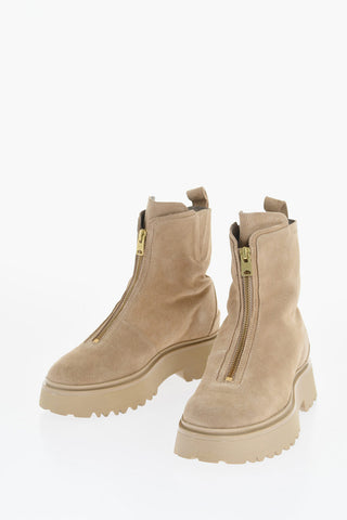 Stivaletti OPHELIA in Pelle con Zip Frontale