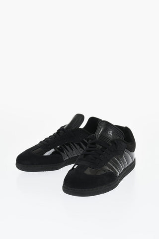 Solid Color Patent Leather DYZ SAMBA Low-Top Sneakers