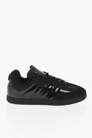Solid Color Patent Leather DYZ SAMBA Low-Top Sneakers