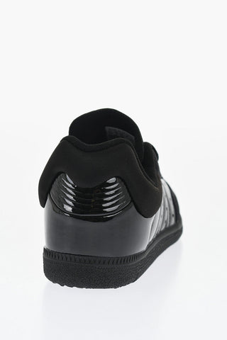 Solid Color Patent Leather DYZ SAMBA Low-Top Sneakers