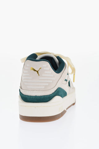 STAPLE SLIPSTREAM Suede Low Top Sneakers with Golden Detail