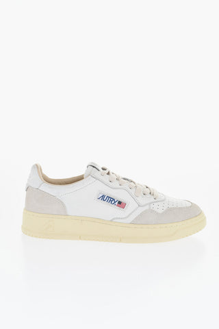 Leather MEDALIST Low Top Sneakers with Suede Trims