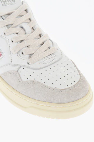 Leather MEDALIST Low Top Sneakers with Suede Trims