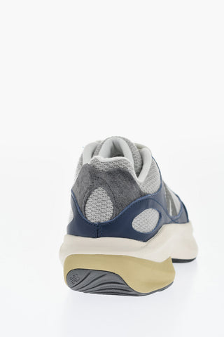 Two-Tone Fabric and Leather Low-Top Sneakers