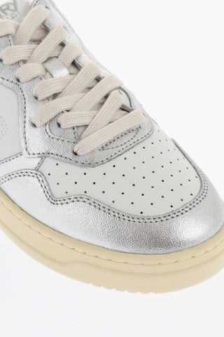 Two-Toned Leather Sabot Sneakers