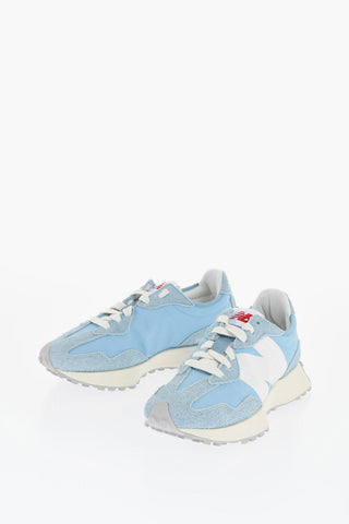 Fabric and Leather Low-top Sneakers with Monogram