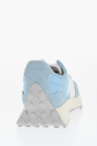Fabric and Leather Low-top Sneakers with Monogram