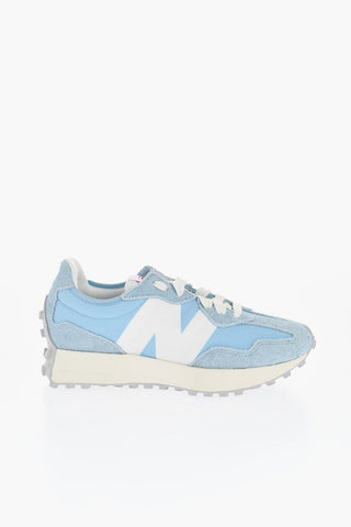 Fabric and Leather Low-top Sneakers with Monogram