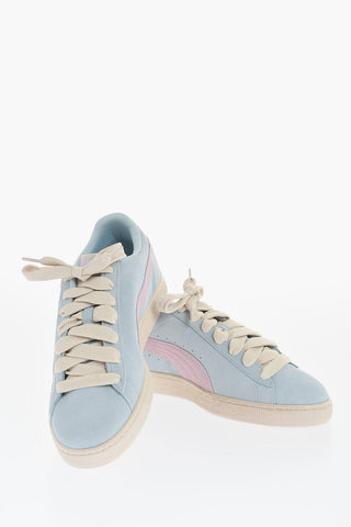 Color Block Suede LOVE II Low-Top Sneakers