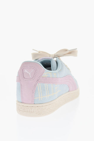 Color Block Suede LOVE II Low-Top Sneakers