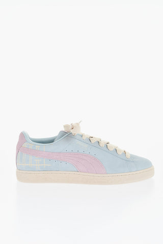 Color Block Suede LOVE II Low-Top Sneakers