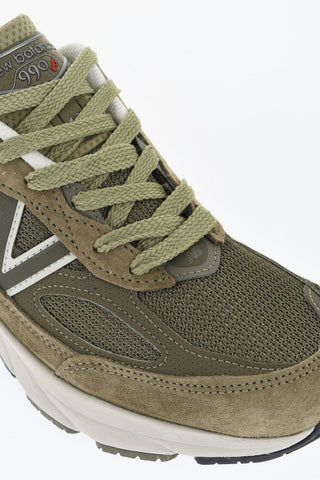 Sneakers Basse 990 V6 in Camoscio e Mesh