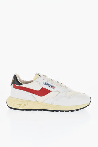 Leather and Fabric REELWIND Low Top Sneakers