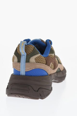 KIDSUPER Suede VELOPHASIS Low Top Sneakers with Mesh Inserts