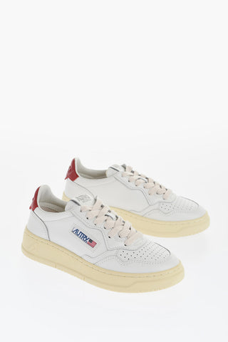 Leather MEDALIST Low Top Sneakers with Contrasting Detail