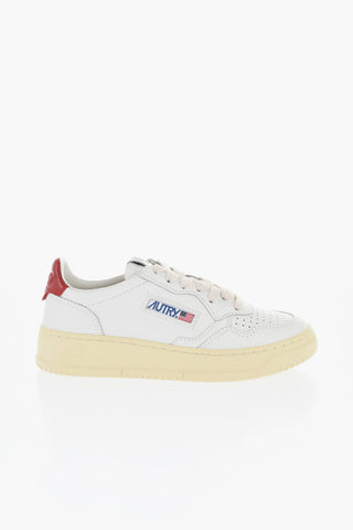 Leather MEDALIST Low Top Sneakers with Contrasting Detail
