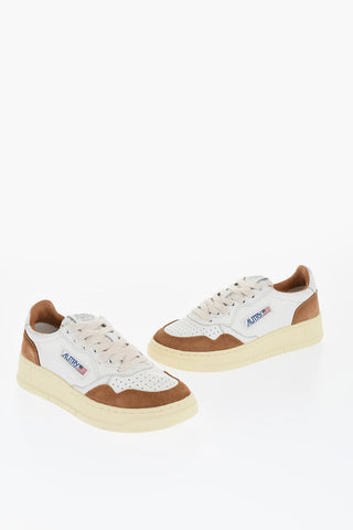 Two-Tone Leather MEDALIST Low Top Sneakers