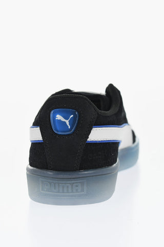 PLAYSTATION 로우 스웨이드 스니커즈 투명 밑창